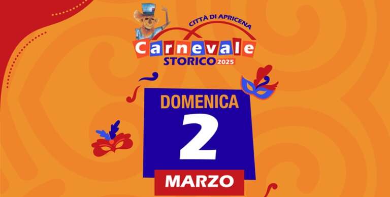 CONFERMATA LA SFILATA DEL 2 MARZO: APRICENA PRONTA A VIVERE UNA NOTTE DI CARNEVALE SPETTACOLARE