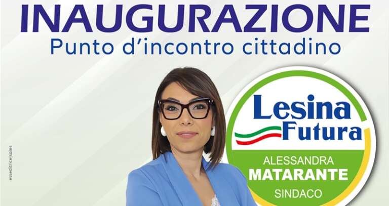 “LESINA FUTURA” INAUGURA IL PUNTO DI INCONTRO CITTADINO