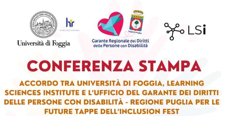 IL GARANTE DELLE PERSONE CON DISABILITÀ E UNIFG INSIEME L’INCLUSION FEST: FESTIVAL DELLA CULTURA DELL’INCLUSIONE