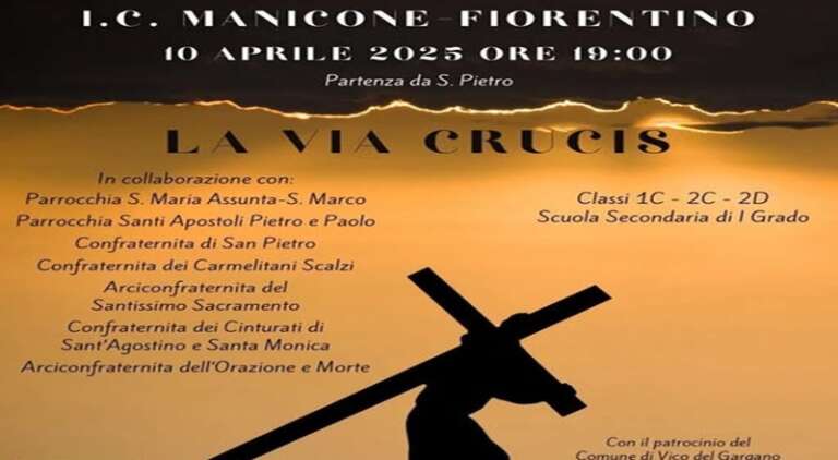 VICO DEL GARGANO, VIA CRUCIS DEI BAMBINI PER LE VIE DEL CENTRO STORICO FINO AL CALVARIO