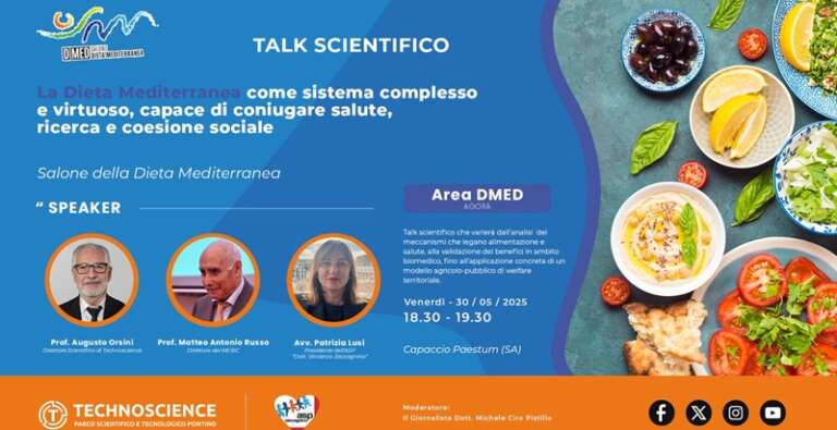 DIETA MEDITERRANEA: ASP ZACCAGNINO TRA I PROTAGONISTI DEL “DMED 2025” DI PAESTUM