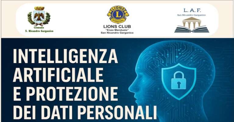 SAN NICANDRO GARGANICO, INTELLIGENZA ARTIFICIALE E PROTEZIONE DEI DATI PERSONALI