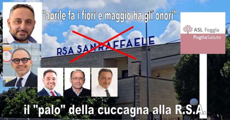 R.S.A. DI SAN NICANDRO GARGANICO: OMBRE E LUCI SUI 31 LAVORATORI CHE PASSANO SOTTO LA GESTIONE ASL