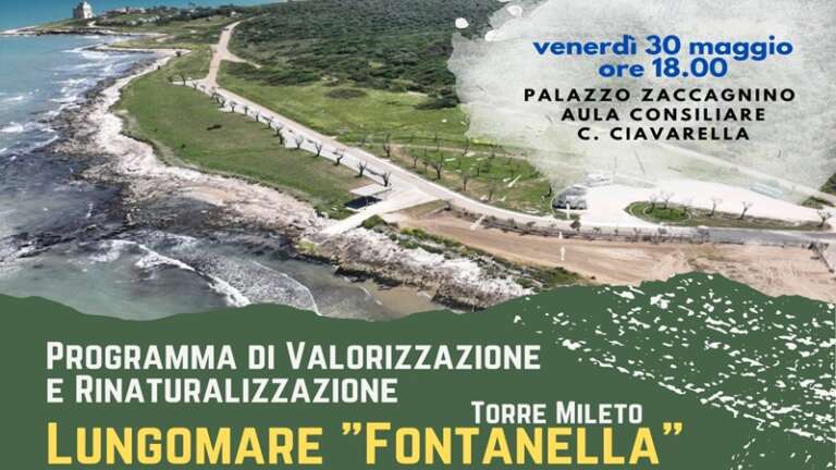 SAN NICANDRO GARGANICO, VALORIZZAZIONE LUNGOMARE “FONTANELLA TORRE MILETO”