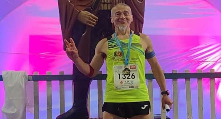 PRESTIGIOSA MEDAGLIA AL SANNICANDRESE ANTONIO PETRUCCI NELLA MARATONA DEL PASSATORE