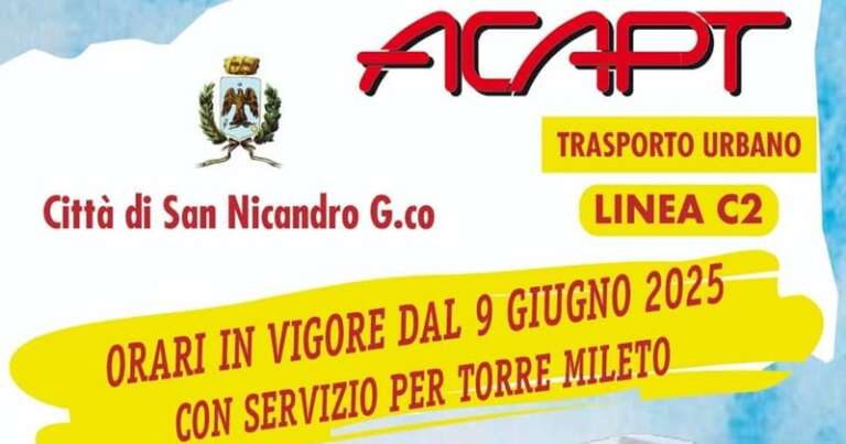 ESTATE 2025, I NUOVI ORARI PER TORRE MILETO