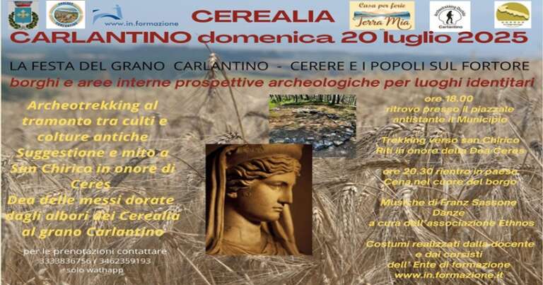 NEL PAESE DEL LAGO C’E’ “CEREALIA, LA FESTA DEL GRANO DI CARLANTINO”