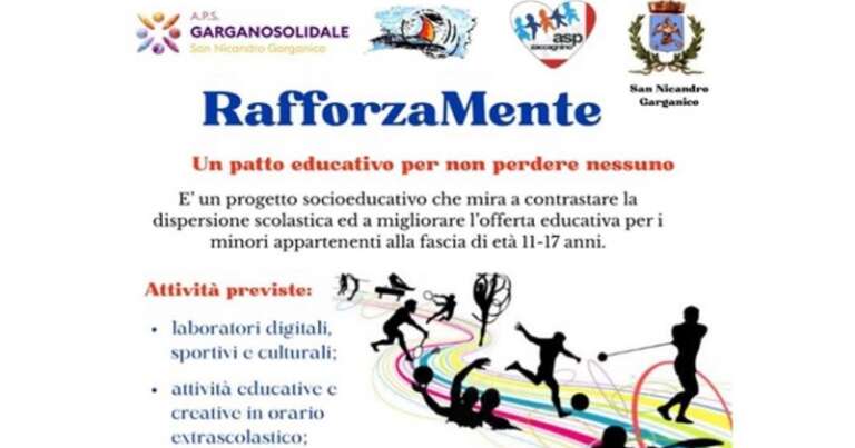 ASP ZACCAGNINO: “RAFFORZAMENTE”, PATTO EDUCATIVO PER NON PERDERE NESSUNO