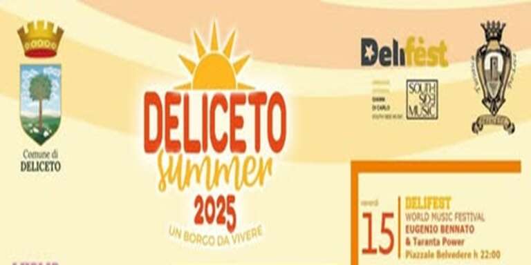 DELICETO, IL PROGRAMMA DELL’ESTATE 2025