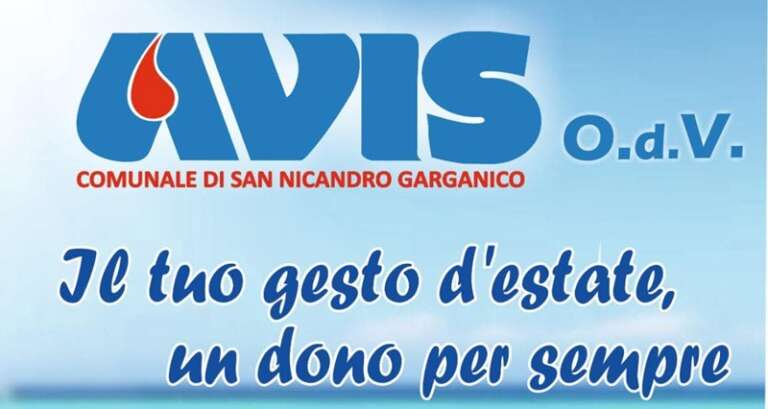 AVIS SAN NICANDRO, DONAZIONE SANGUE