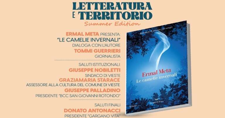 A VIESTE L’ULTIMO APPUNTAMENTO DI “LETTERATURA E TERRITORIO SUMMER EDITION”
