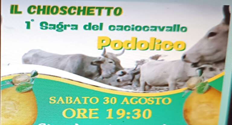 SAN NICANDRO GARGANICO, 1^ SAGRA DEL CACIOCAVALLO PODOLICO