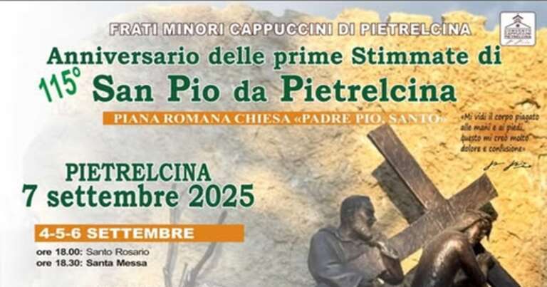 ANNIVERSARIO DELLE PRIME STIMMATE DI PADRE PIO