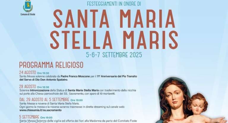 PROGRAMMA STELLA MARIS 2025: LA MADONNA DEI MARINAI DI VIESTE