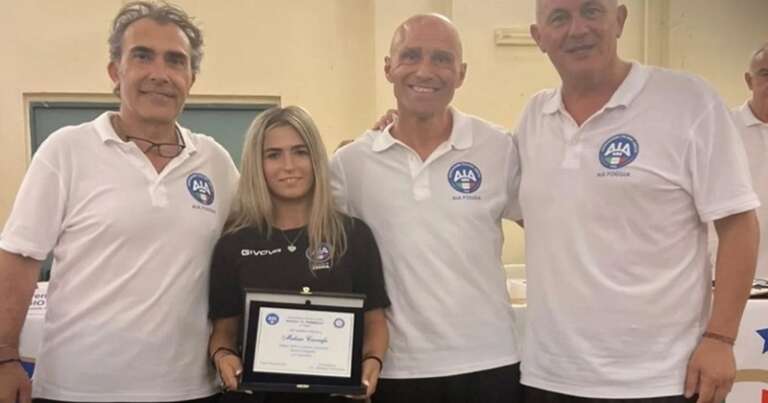 LA SANNICANDRESE MELISSA CARRAFA PREMIATA COME ARBITRO-DONNA EMERGENTE DALL’AIA