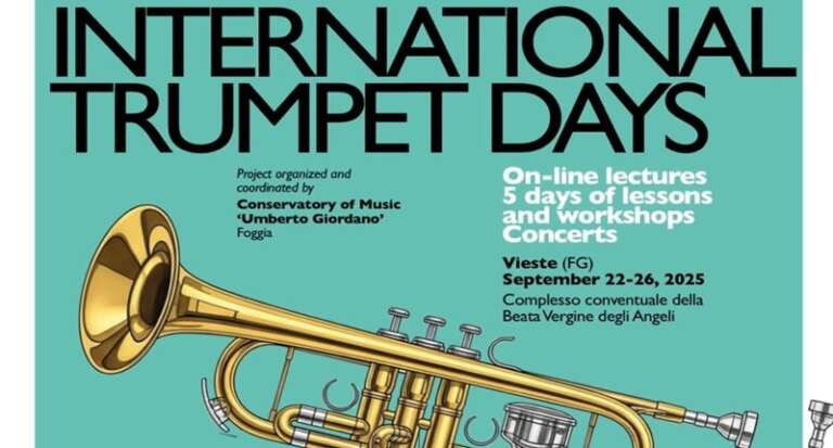 VIESTE OSPITA GLI INTERNATIONAL TRUMPET DAYS, UNA SETTIMANA DEDICATA ALLA MUSICA INTERNAZIONALE