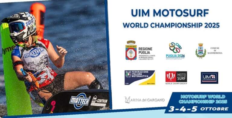 L’ITALIA OSPITA IL MONDIALE DI MOTOSURF: IN GARA A MANFREDONIA I MIGLIORI PILOTI DEL MONDO