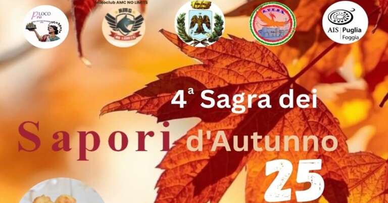 SAN NICANDRO GARGANICO, ECCO LA 4^ SAGRA DEI SAPORI D’AUTUNNO