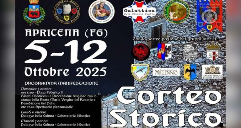 CORTEO STORICO E GIORNATE MEDIOEVALI AD APRICENA