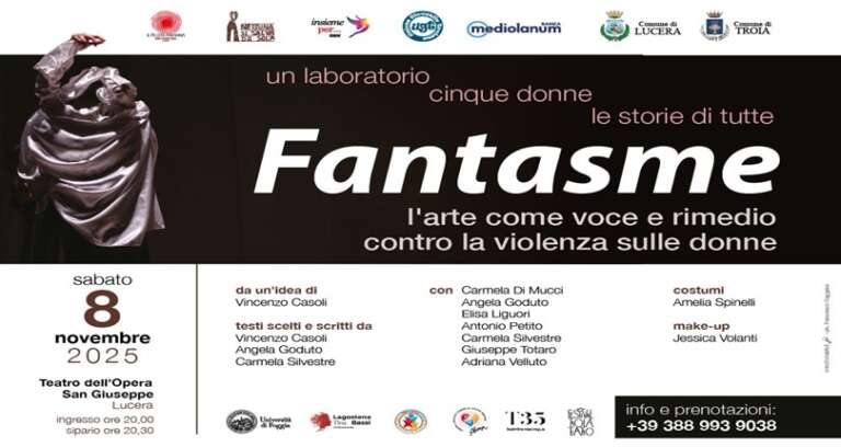 “FANTASME”: LO SPETTACOLO TEATRALE DEDICATO AL TEMA DELLA VIOLENZA SULLE DONNE
