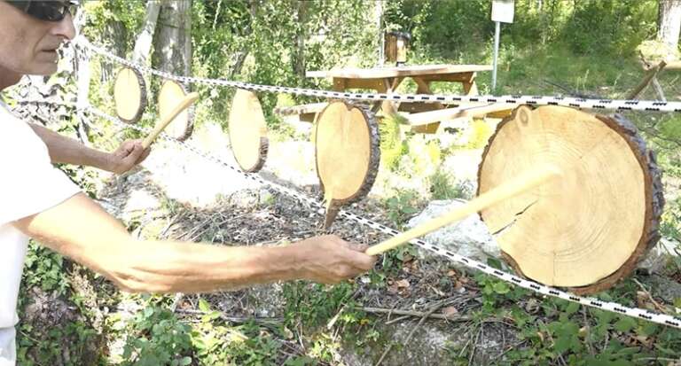 SCULTURE SONORE A DELICETO PER FAR RISUONARE LE MELODIE DELLA NATURA