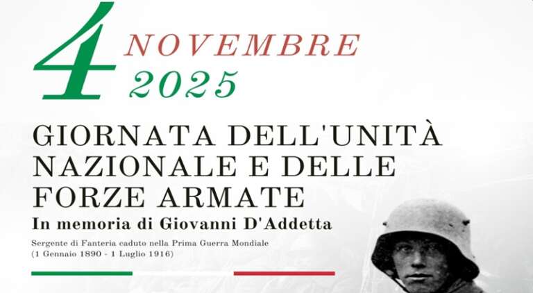 SAN NICANDRO GARGANICO: 4 NOVEMBRE, GIORNATA DELL’UNITA’ NAZIONALE E DELLE FORZE ARMATE