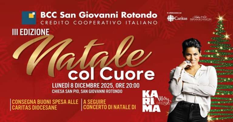 A SAN GIOVANNI ROTONDO “NATALE COL CUORE”