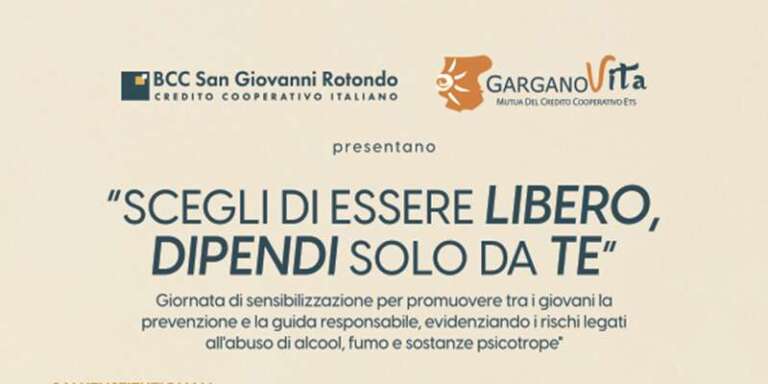 LA BCC SAN GIOVANNI ROTONDO E GARGANO VITA CON GLI STUDENTI PER PARLARE DI PREVENZIONE E LEGALITA’